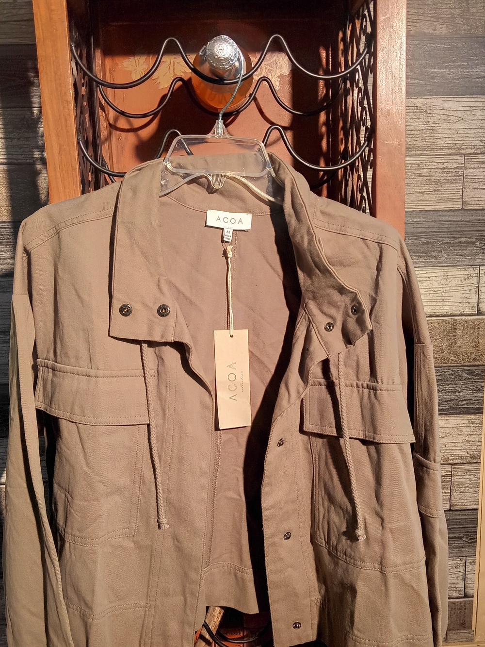ACOA Cropped Utility Military Jacket